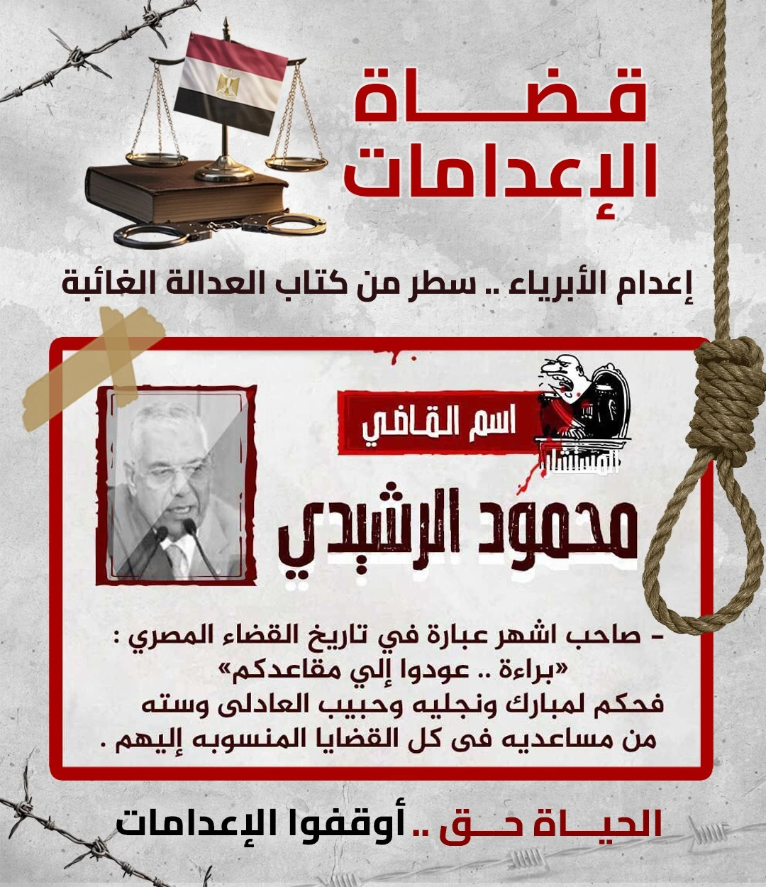 حملة حقوقية بمناسبة اليوم العالمي لمناهضة عقوبة الإعدام 