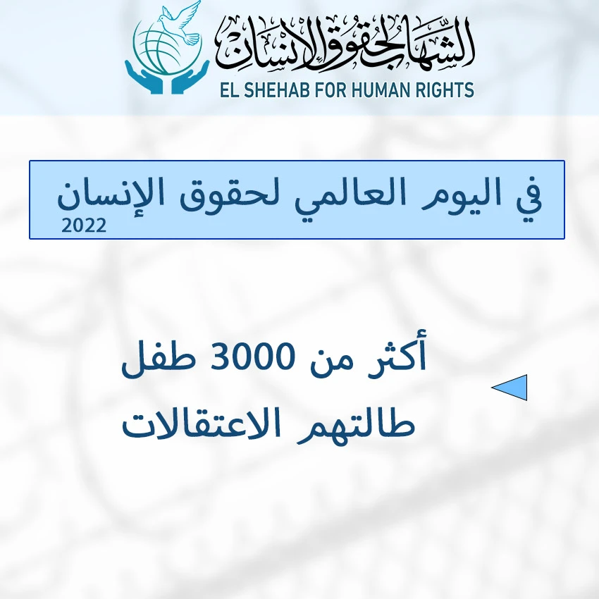 يوم حقوق الإنسان 2022 - القبض على الأطفال