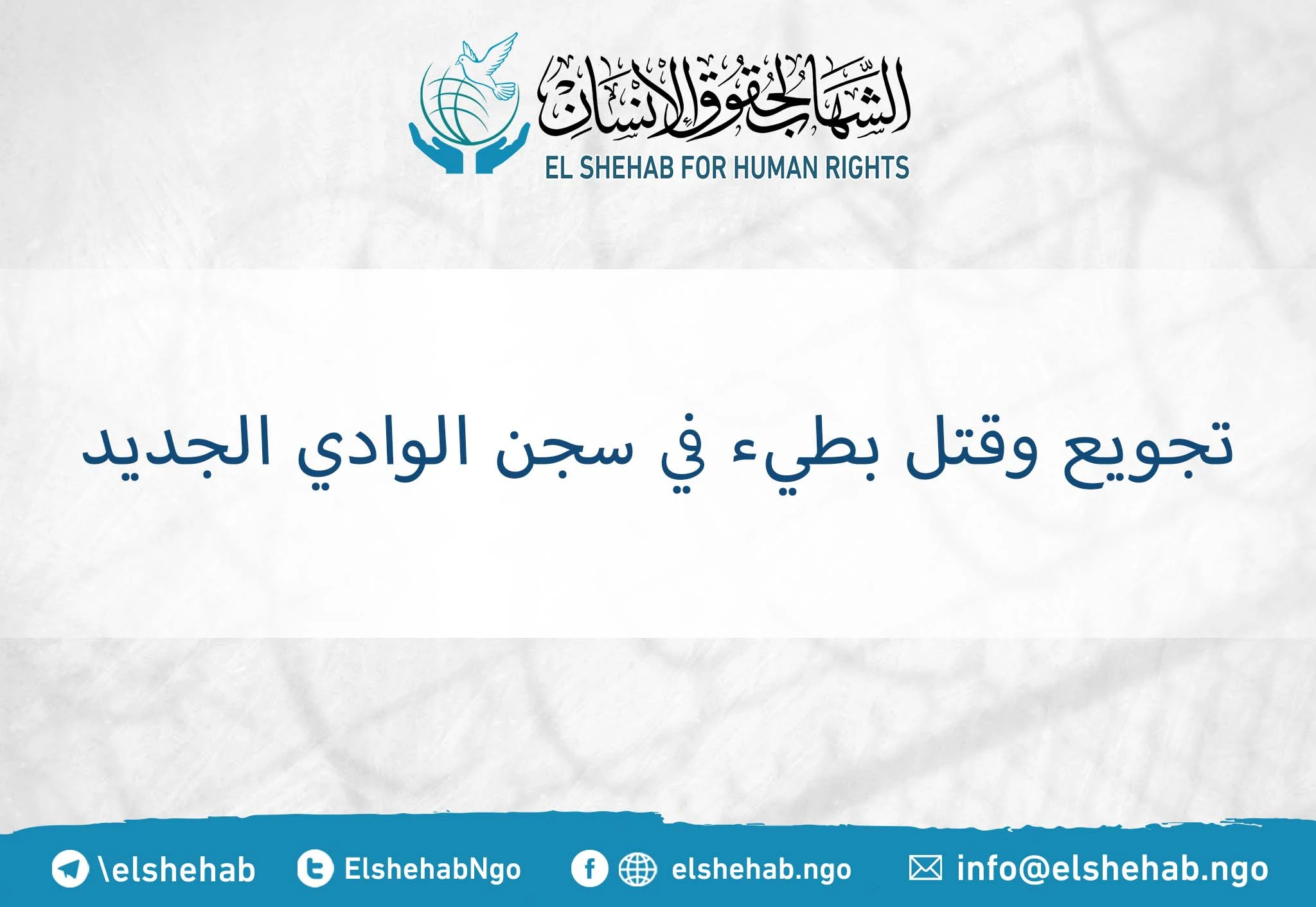 #انتهاكات_بحق_المعتقلين| تجويع وقتل بطيء في سجن الوادي الجديد #مصر