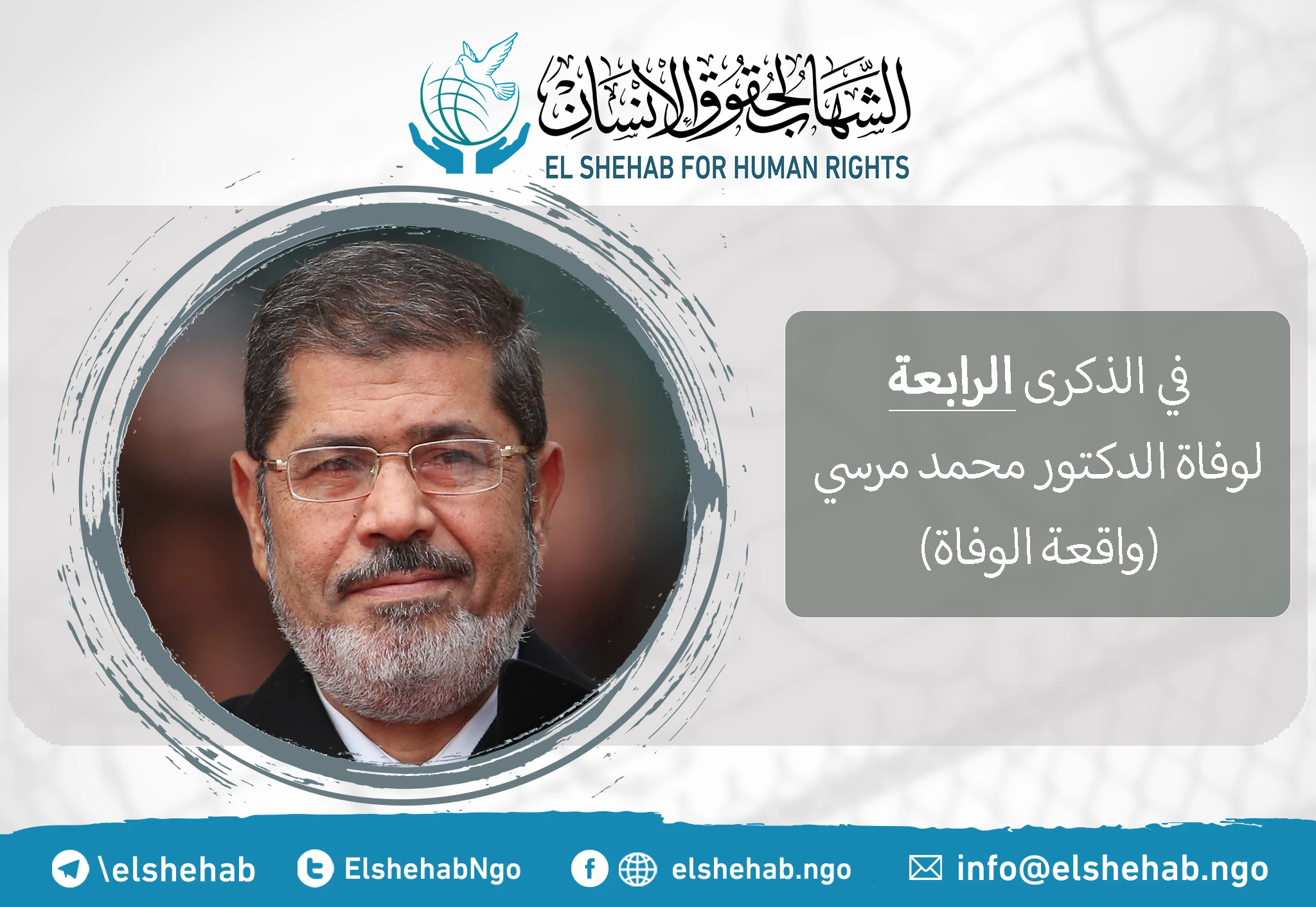 في الذكرى الرابعة لوفاة الدكتور محمد مرسي (واقعة الوفاة)