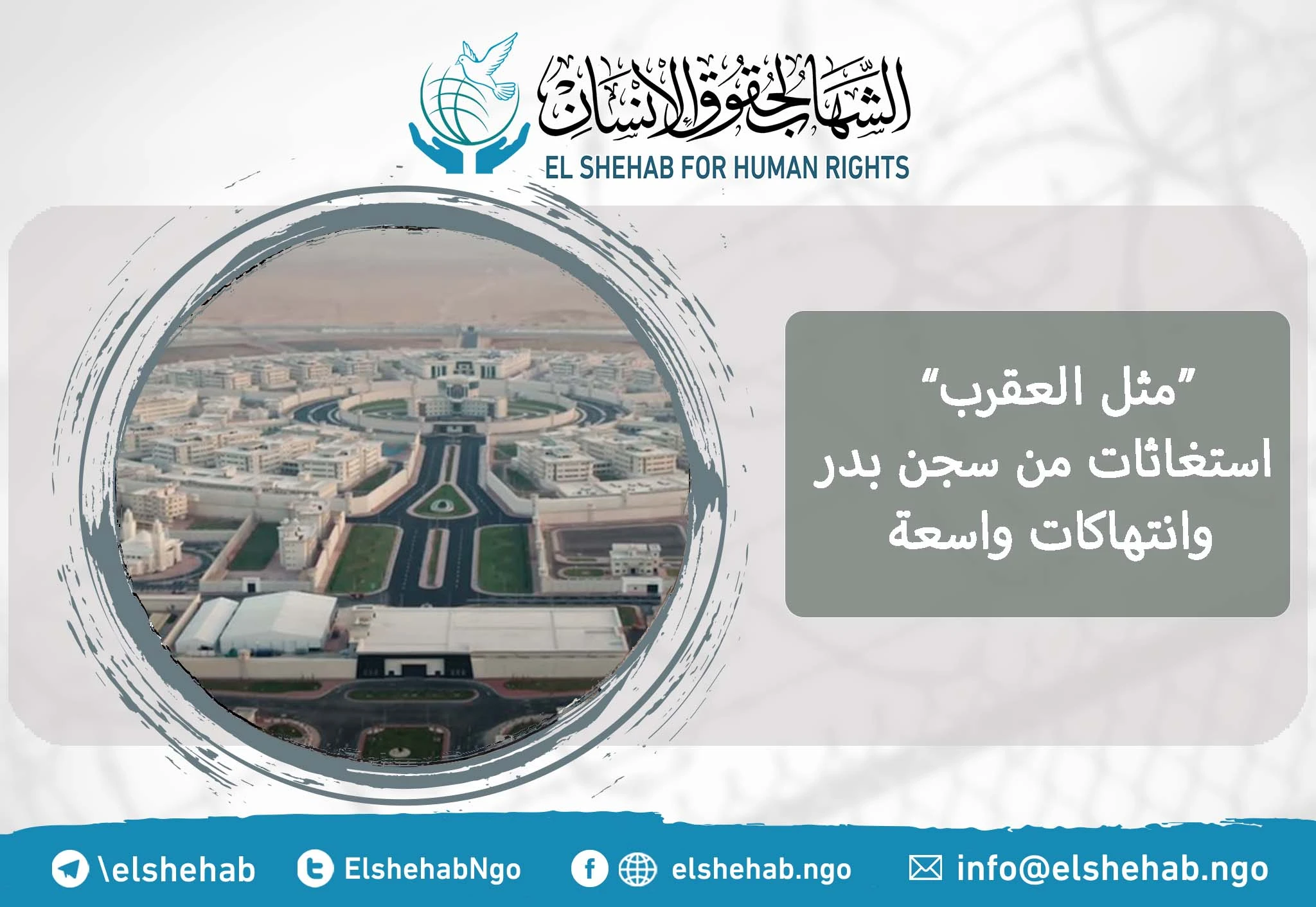 ”مثل العقرب“ .. استغاثات من سجن بدر وانتهاكات واسعة